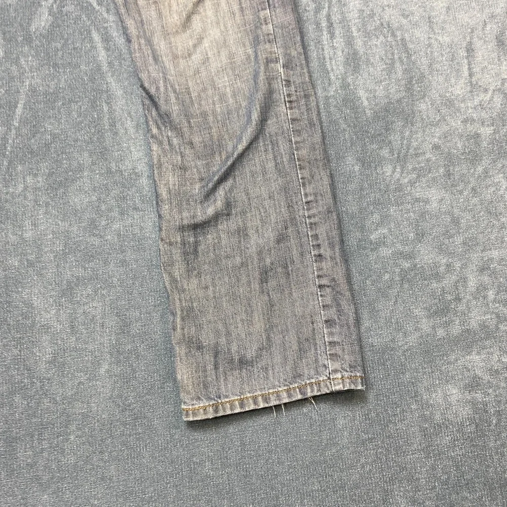 Levi's 514 Jeans Mens 33x32 Blue Denim Light Wash Slim Straight Leg Outdoor